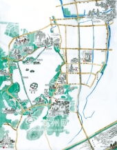 韩巢地图